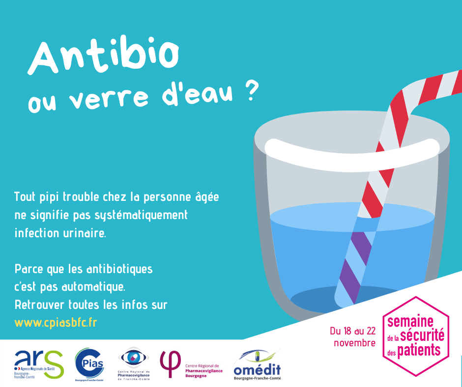 Affiche Antibio ou verre d'eau ?