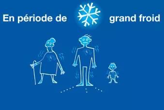 Affiche "en période de grand froid"