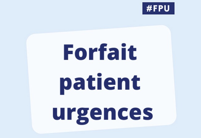 Forfait ptient urgences #FPU