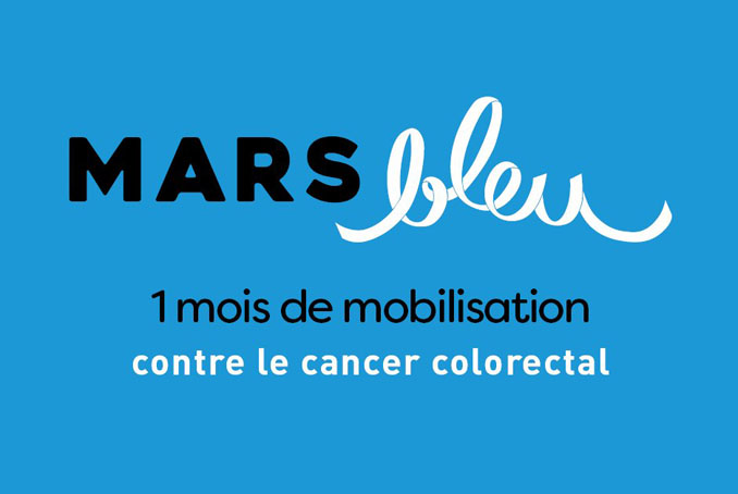 Mars bleu, mois de sensibilisation contre le cancer colorectal