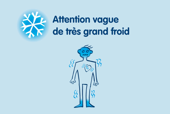Visuel de l'affiche de Santé Publique France sur le plan Grand froid