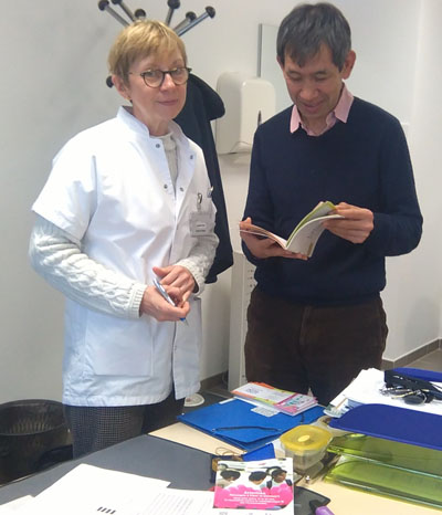 Le docteur Michel Duong et Isabelle Pepe, cadre de santé au centre de vaccination du CHU de Dijon, se déplaceront encore à l’école des métiers -Dijon Métropole les 21 et 28 mars, avant la fin de la campagne de vaccination contre la méningite W