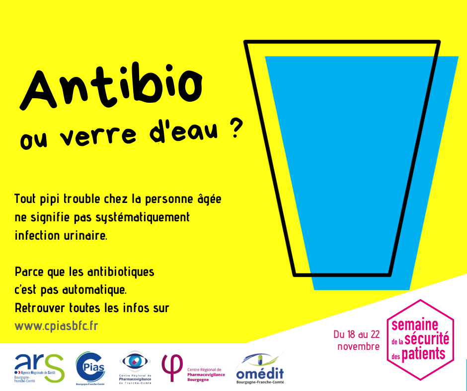 Affiche Antibio ou verre d'eau ?