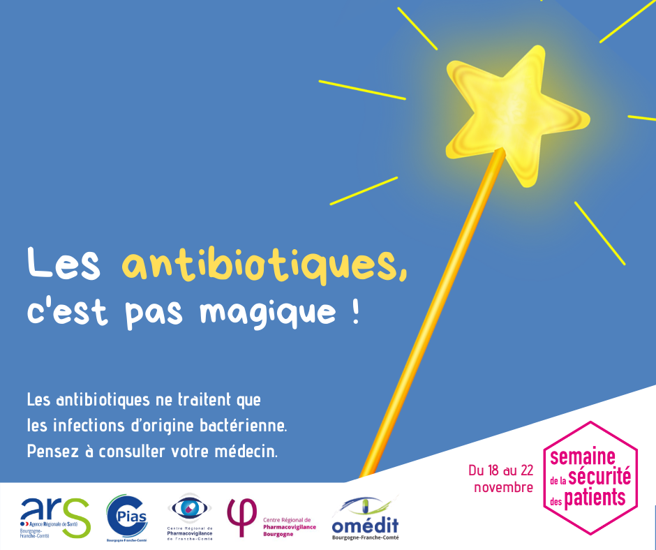 Affiche les antibiotiques c'est pas magique !