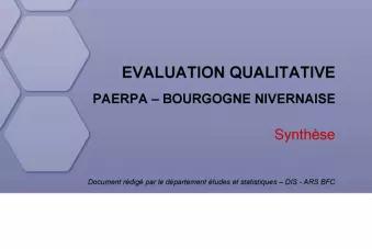 PAERPA 58 évaluation qualitative