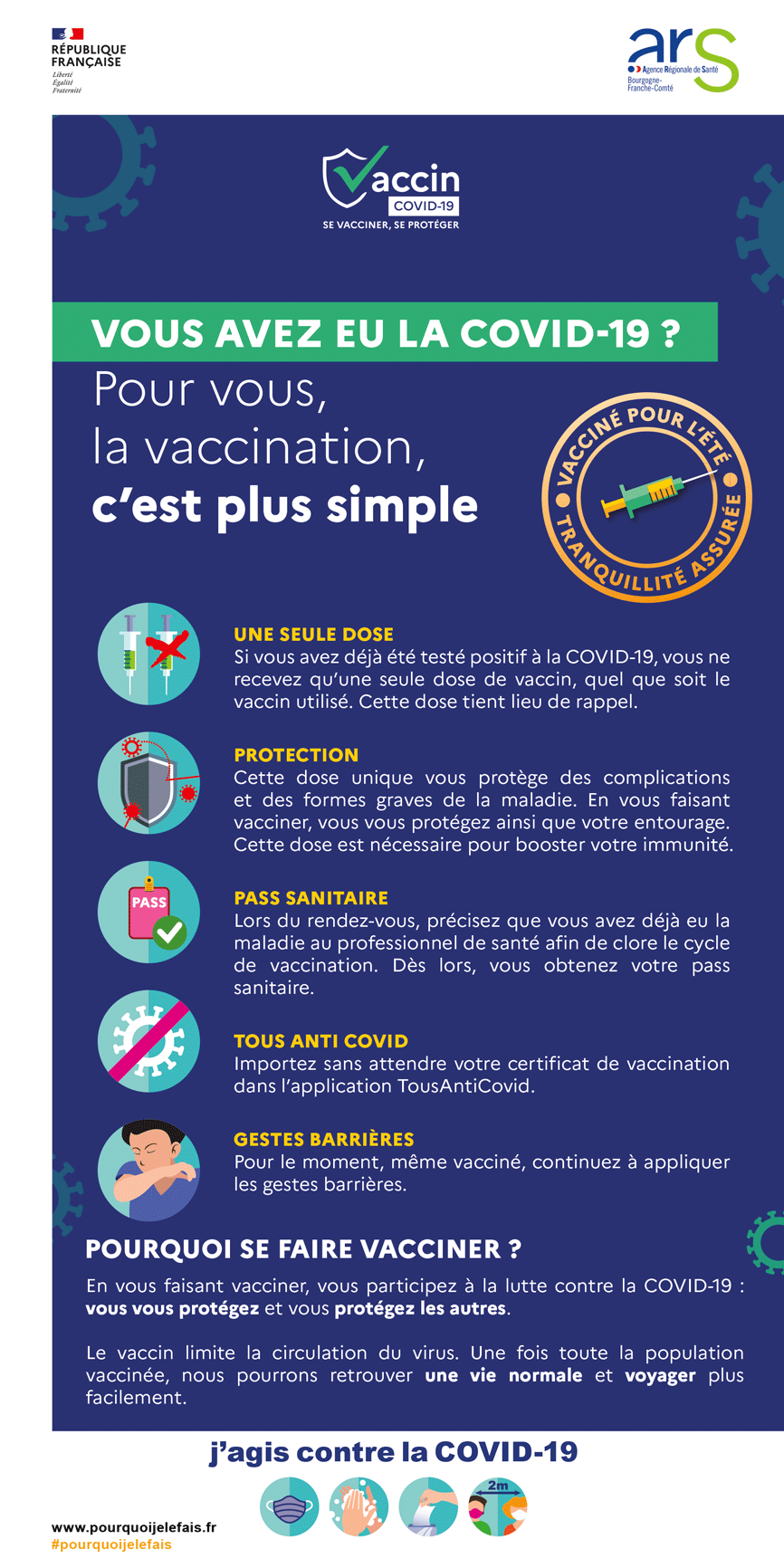 vous avez eu la covid 19 pour vous la vaccination c est plus simple agence regionale de sante bourgogne franche comte
