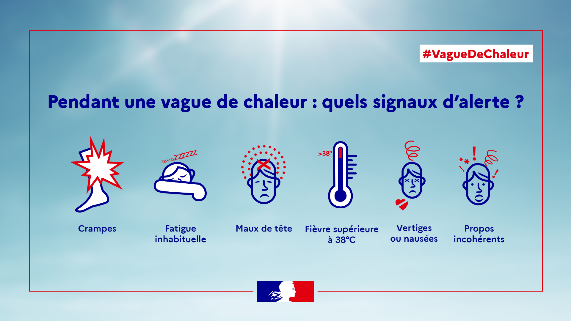 Pic de chaleur : quels signaux d’alerte pour votre santé ? - description ci-après