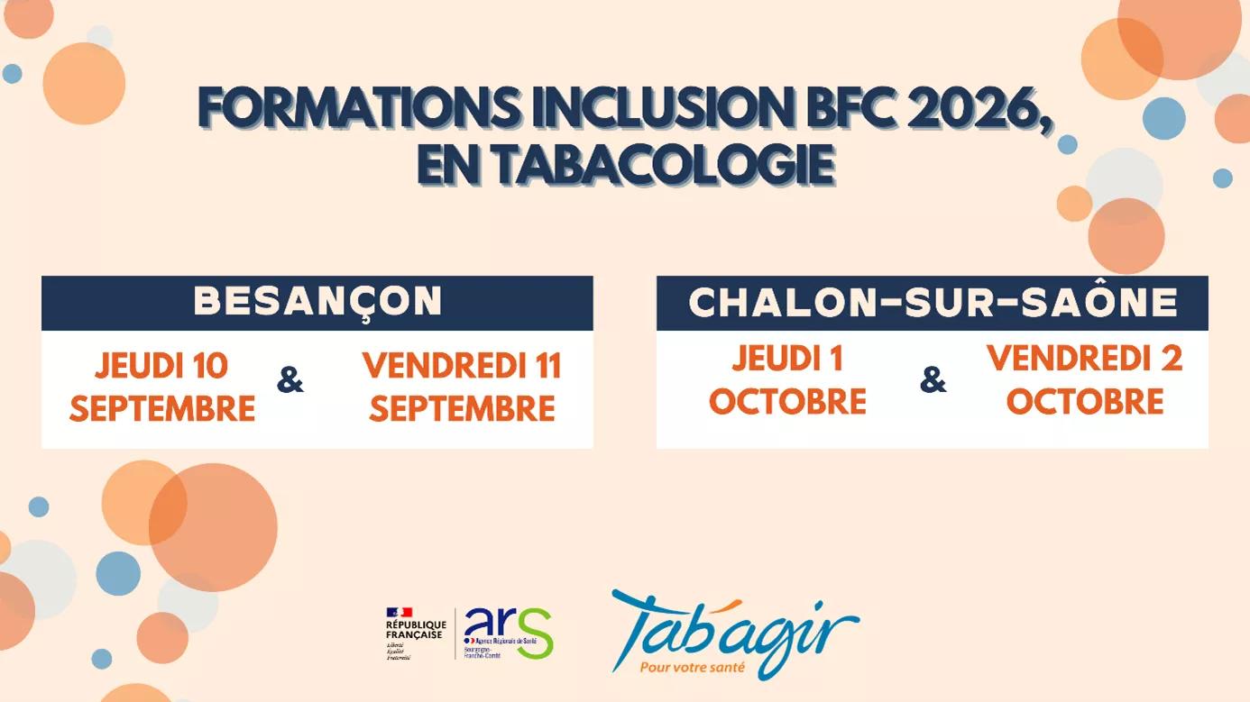 description du calendrier des formations inclusion Tab'agir 2026