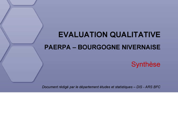 PAERPA 58 évaluation qualitative