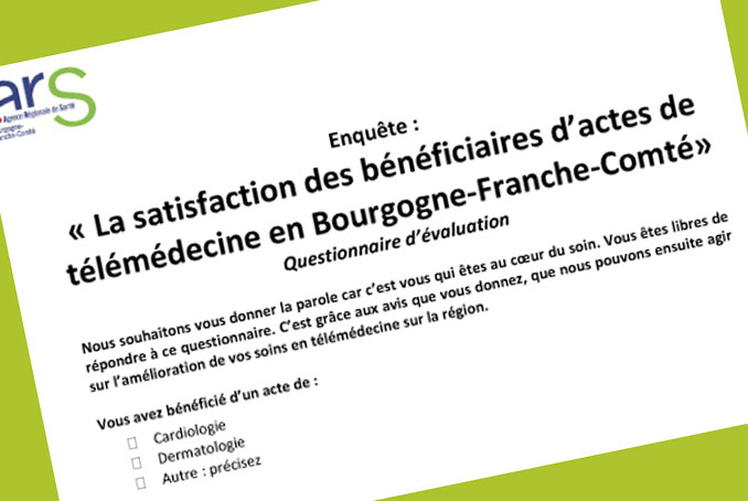 Enquete De Satisfaction Sur La Telemedecine En Bourgogne Franche Comte Agence Regionale De Sante Bourgogne Franche Comte